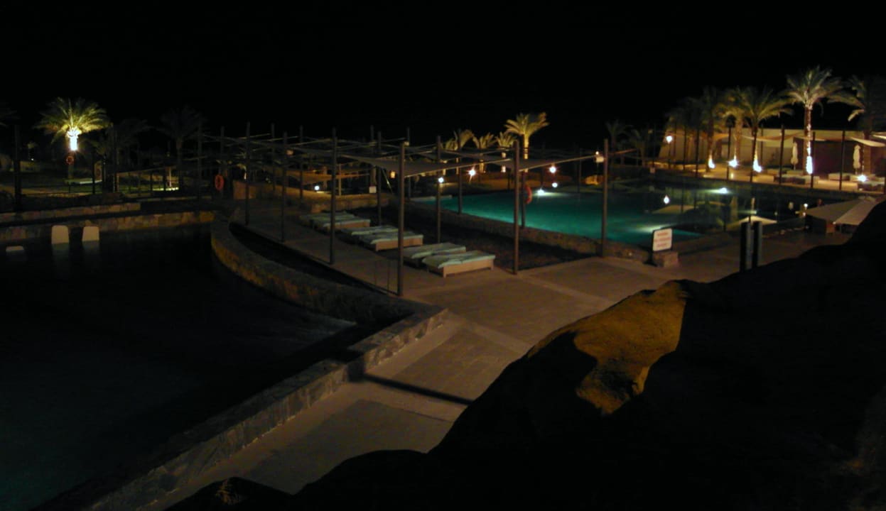 Pools by night Retac Qunay Dahab Resort and Spa
