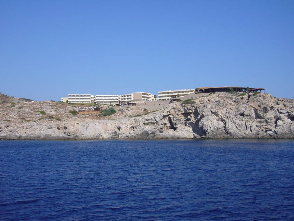 Ausblick aus dem Boot Hotel Kalithea Horizon Royal