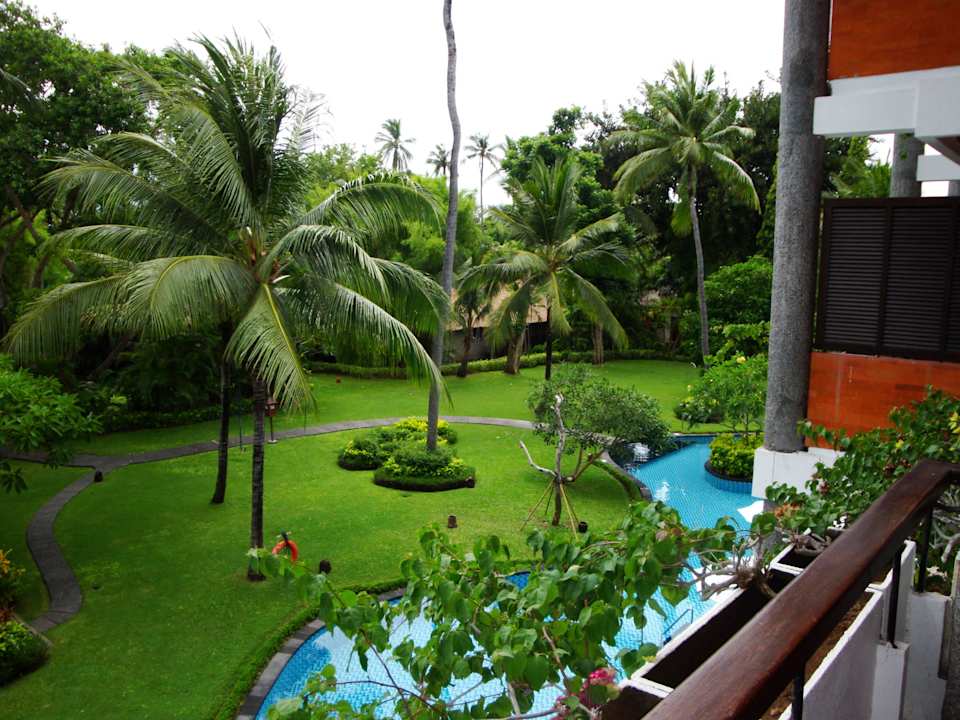 Aussicht vom Balkon in den Garten Paradisus by Melia Bali