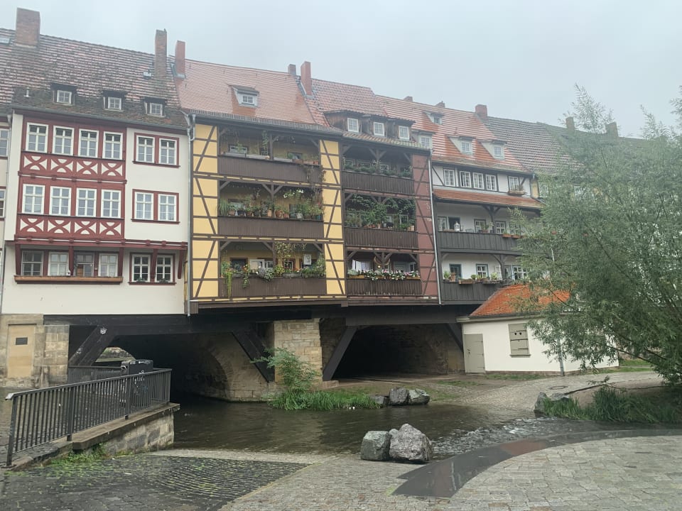 Außenansicht Apartments Schottennester Schlafen an der Krämerbrücke