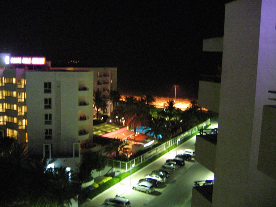 Abendstimmung am Strand vom Balkon aus Hipotels Bahia Grande