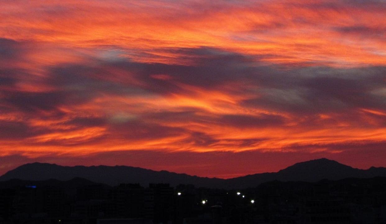Sunset from Suite #1208 Hotel Ac Malaga Palacio