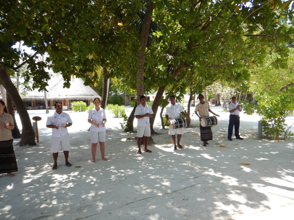 Unsere Begrüßung Meeru Maldives Resort Island