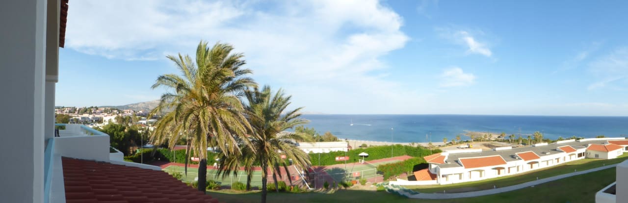 Panoramaausblick vom Hotelzimmer Rodos Princess Beach Hotel & Spa