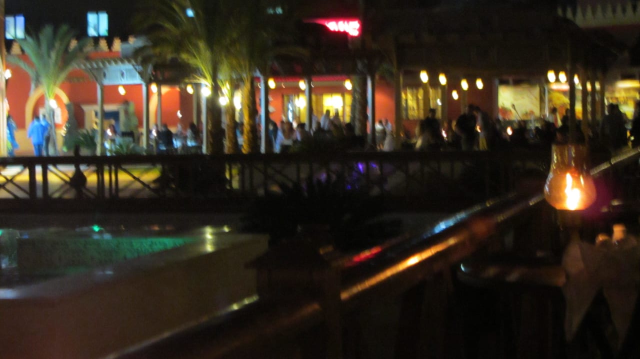 Blick beim Abendessen Pickalbatros Alf Leila Wa Leila Resort - Neverland Hurghada