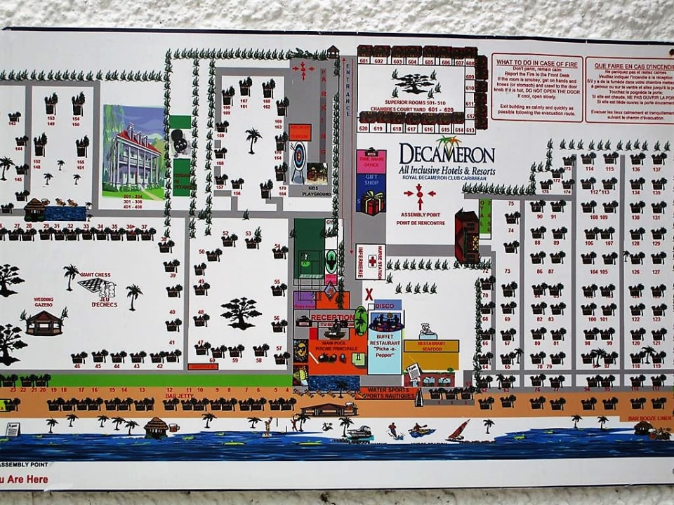 Der Lageplan Grand Muthu Club Caribbean Runaway Bay