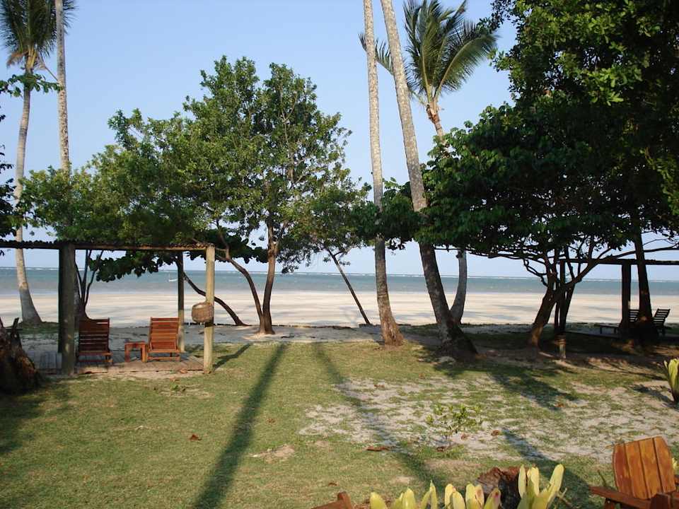 Blick vom Pool zum Strand bei einsetzender Ebbe Anima Hotel