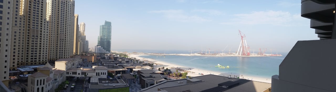 Strand vom Zimmer aus Hilton Dubai Jumeirah