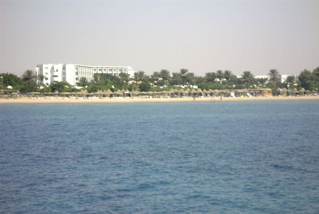 Hotel vom Schiff aus. Shams Safaga Resort