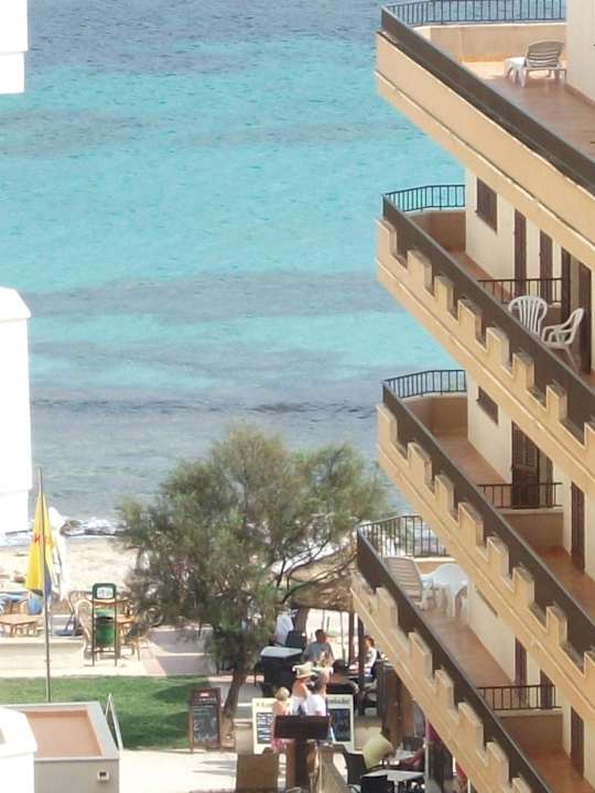 Blick vom Balkon Bei Juan Playa Blanca