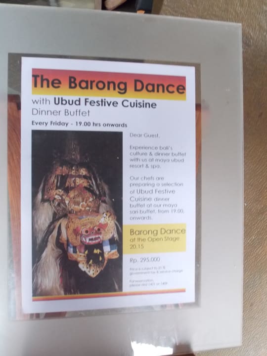 Einladung zum Barong Dance mit Buffet Maya Ubud Resort & Spa Bali