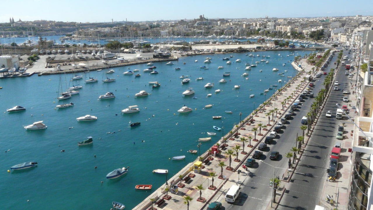 Ausblick vom Dach Hotel The Waterfront