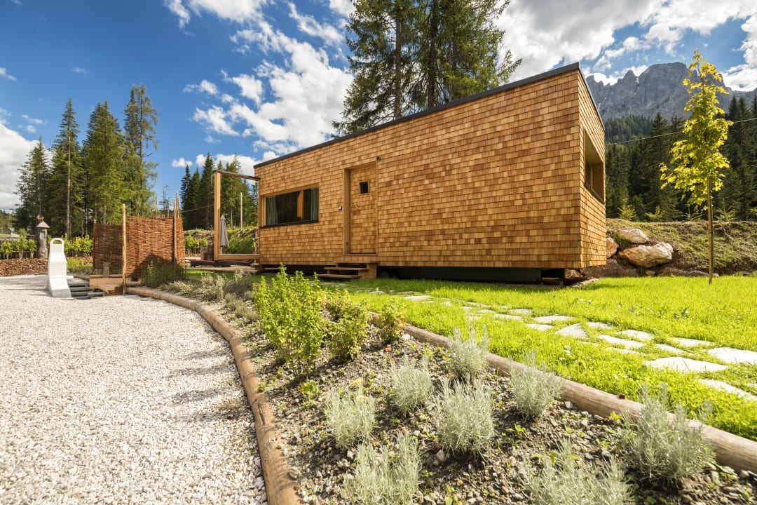 Außenansicht Caravan Park Sexten