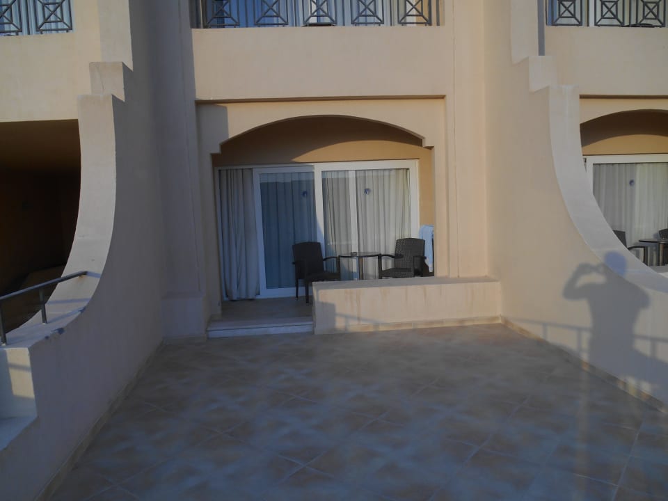 Blick von der Terrasse aufs Zimmer Cleopatra Luxury Resort Makadi Bay