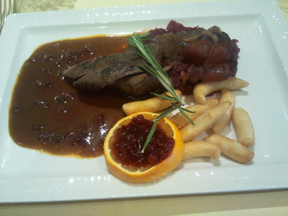 Leckeres Abendessen Wohlfühlresort Peternhof