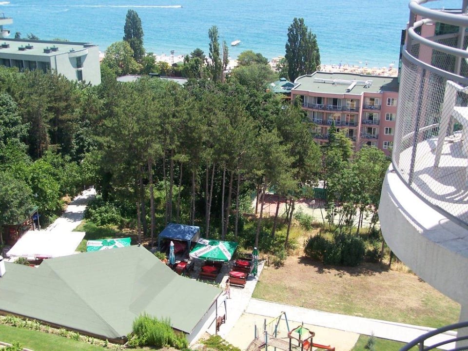 Ausblick vom Balkon (9 Etage) Park Hotel Golden Beach