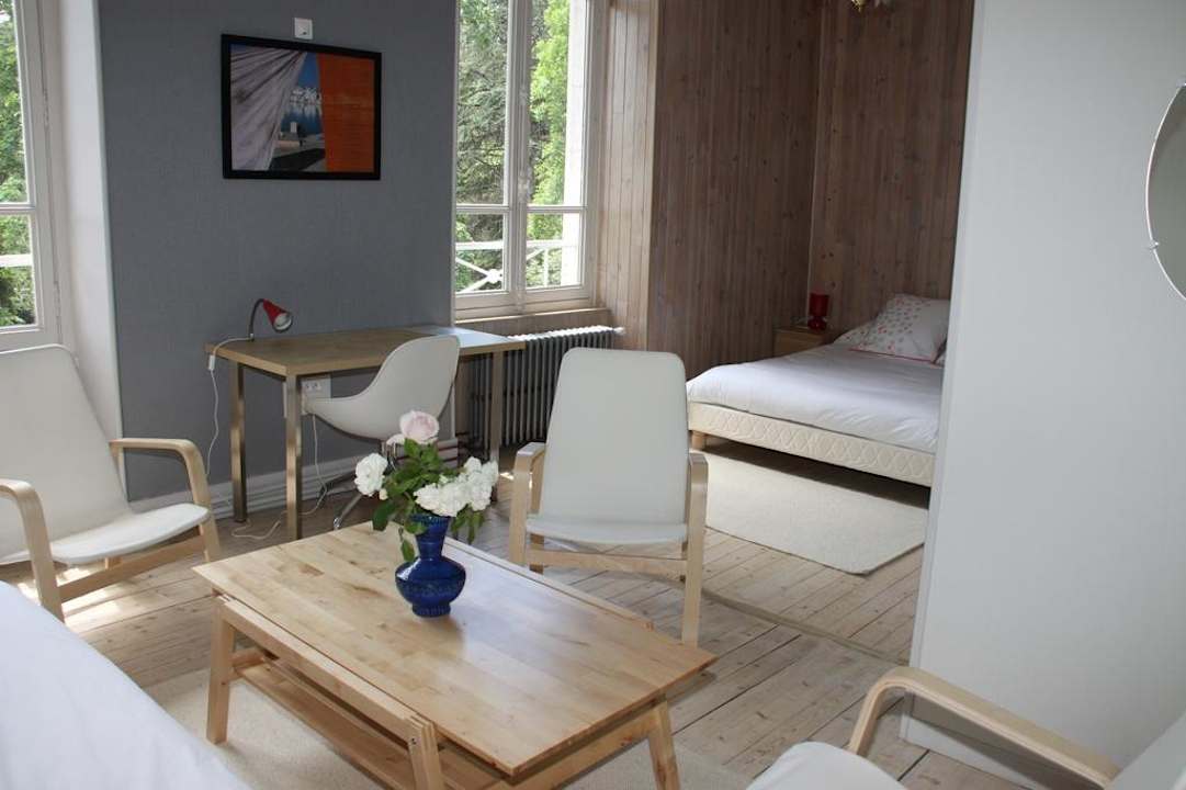 La chambre " L'érable" vue sur le parc Guesthouse La Demeure du Fierloz