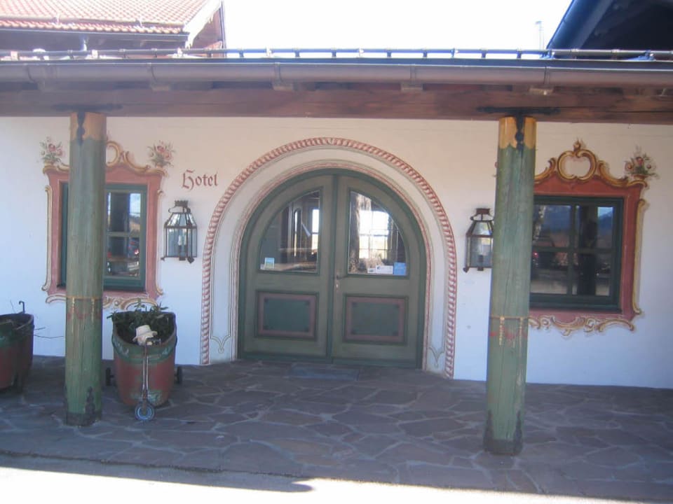 Hoteleingang Wellnesshotel Urihof