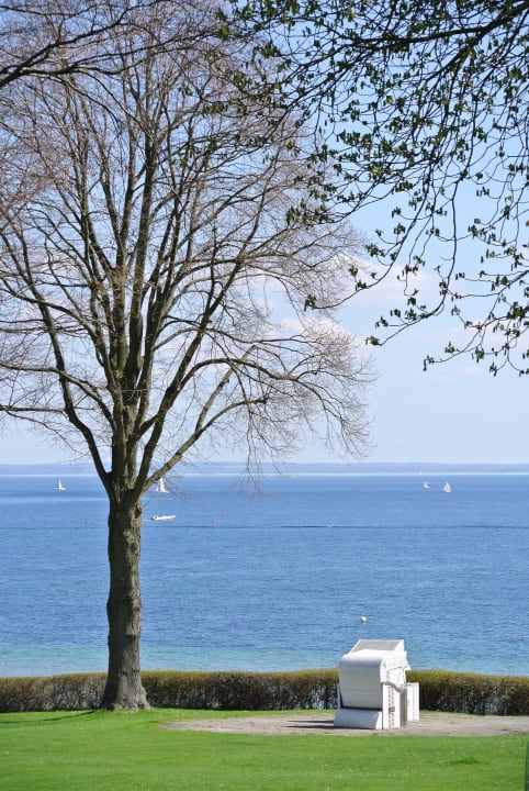 Blick vom Zimmer aufs Meer Apparthotel Seehof