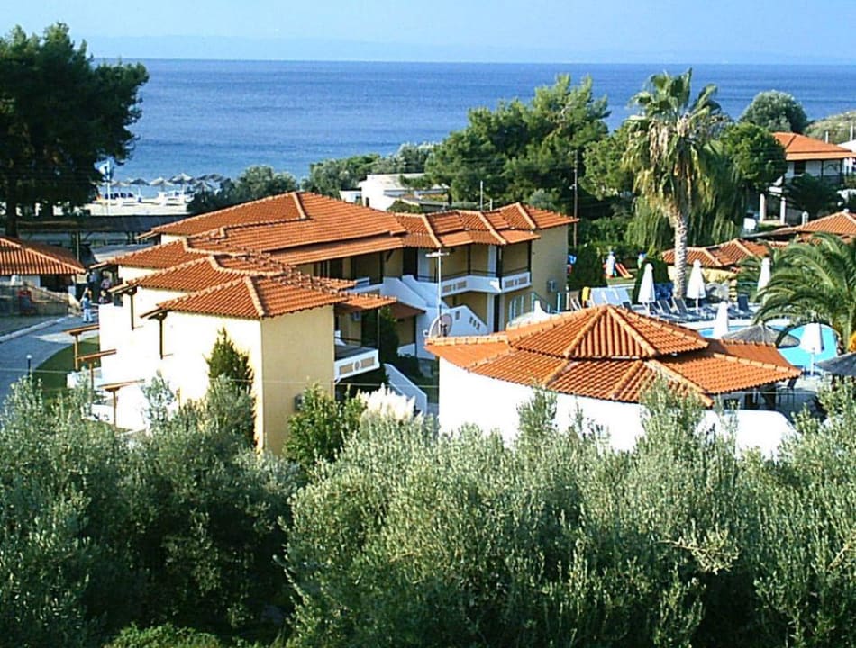 Blick zum Strand Hotel Lagomandra Beach