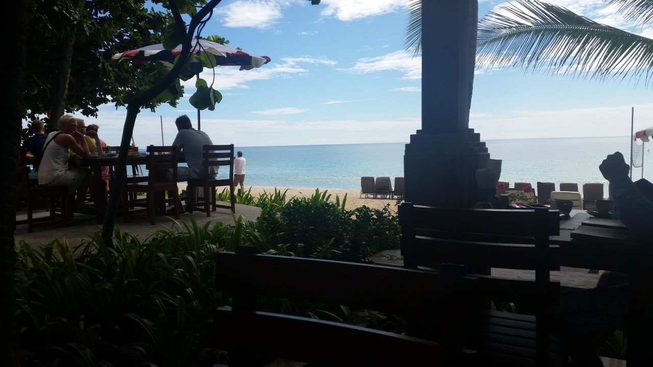 Blick vom Restaurant aus The Fair House Beach Resort