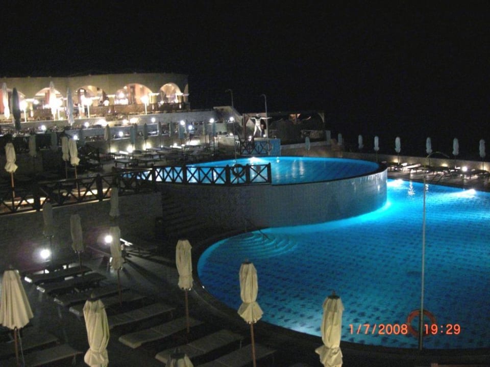 Restaurant/Terrasse/Pool Hotel Kalithea Horizon Royal