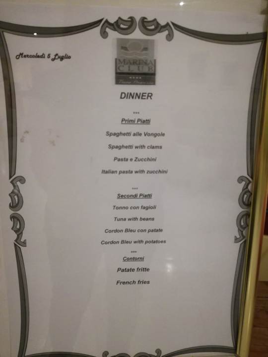 Restaurant Hotel Marina Club