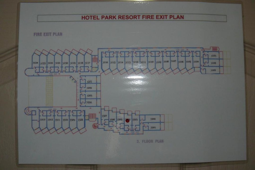 Rozkład pokoi w hotelu Holiday Park Resort
