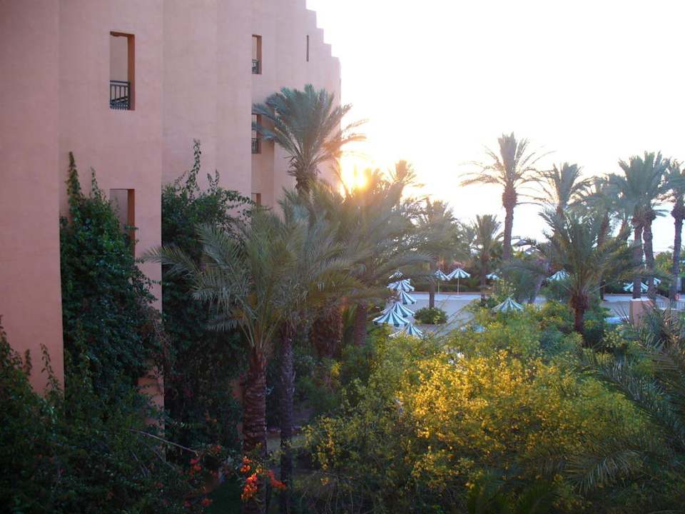 Sonnenaufgang von unserem Balkon aus El Ksar Resort & Thalasso
