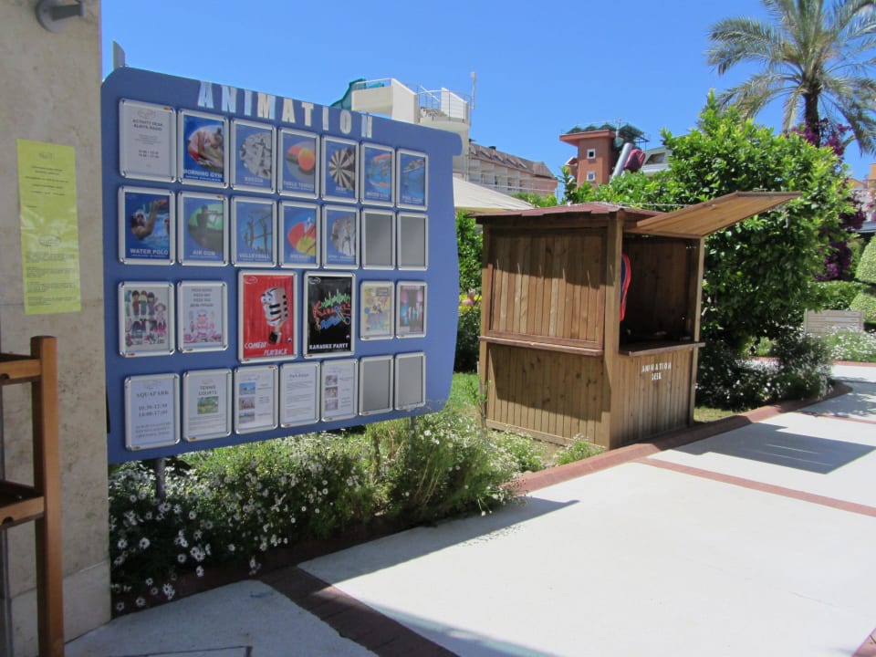 Infotafel der Animation Alaiye Resort & Spa
