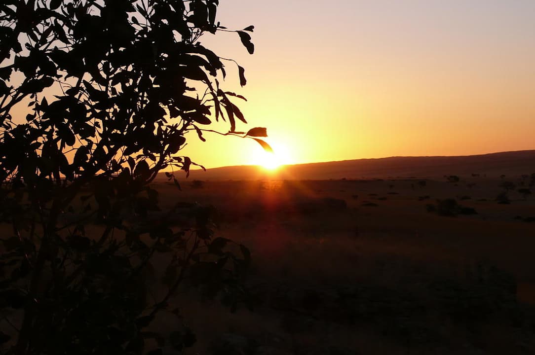 Sonnenuntergang Tsondab Valley Scenic Reserve