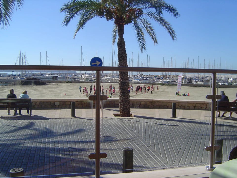 Blick von der schönen Sitzterrasse Hotel Las Arenas