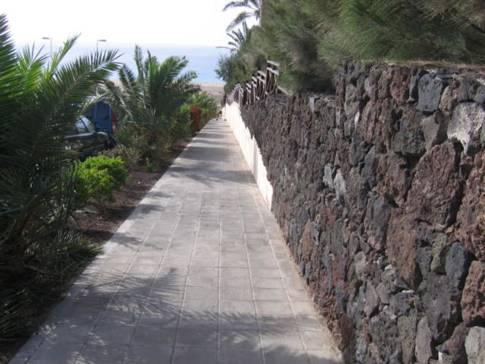 Der Weg vom Hotel zum Strand Occidental Jandía Mar