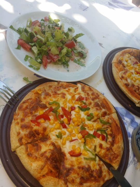 Strand Restaurant Pizza so lecker! Hotel Gardenia Beach