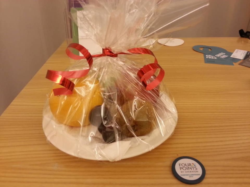 Willkommensgruss auf dem Zimmer !!! Four Points by Sheraton Panoramahaus Dornbirn