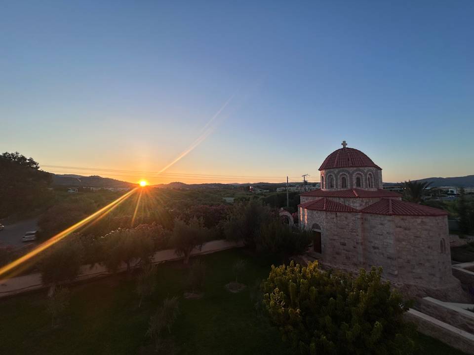 Ausblick Myrina Beach Hotel