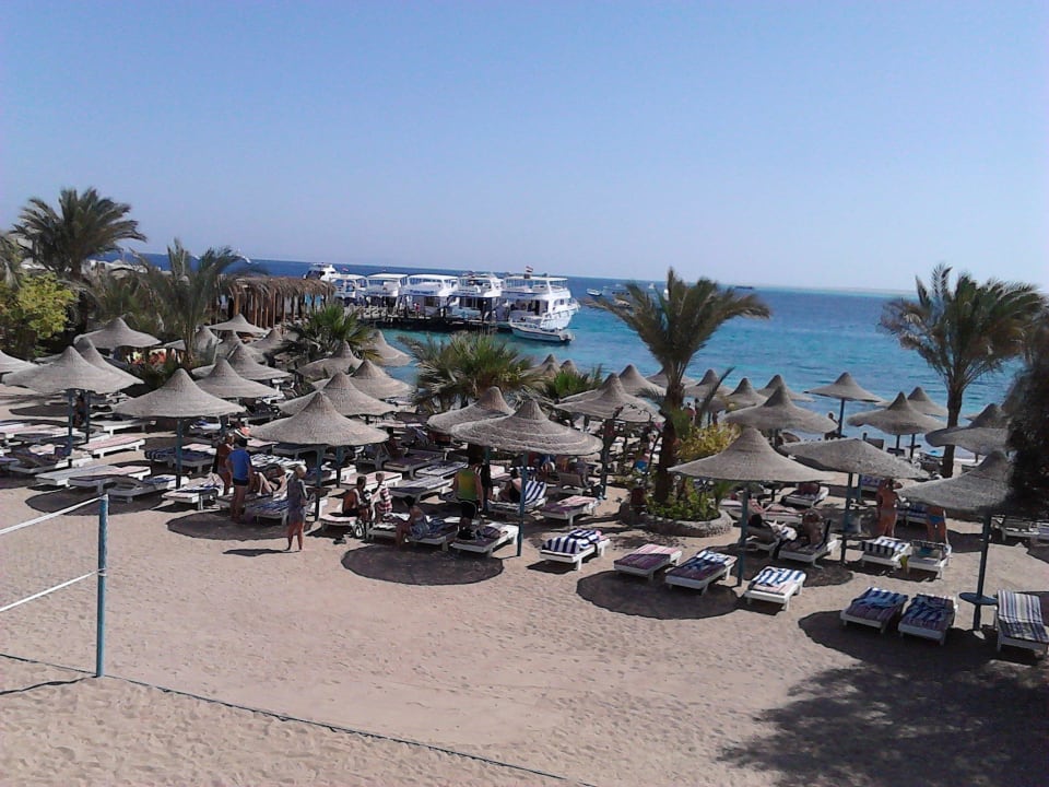 Ca. 50m breiter Strand Bella Vista Resort Hurghada