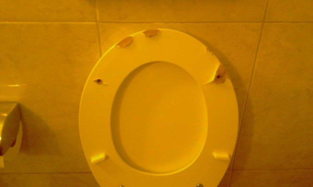 Tavoletta water con buchi pericolosi Dodeca Sea Resort