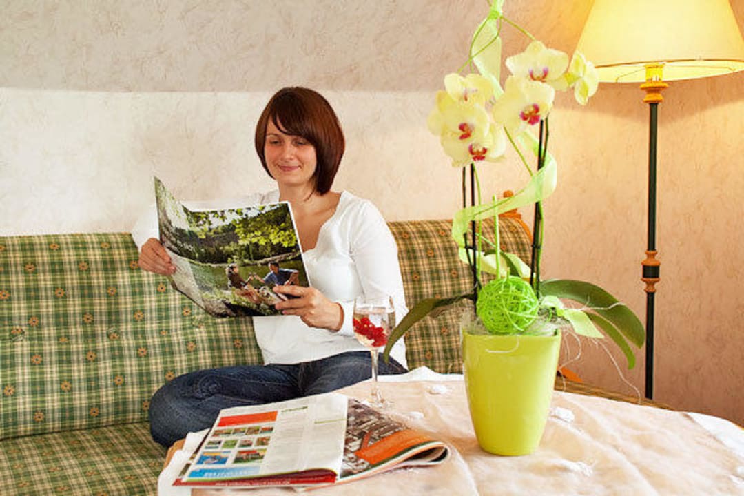 Blick in ein Gästezimmer Waldhotel Rennsteighof