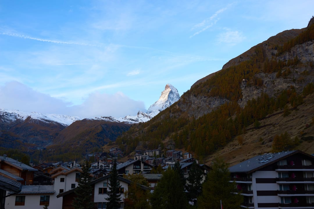 Das Matterhorn vom Zimmer aus! Alpen Resort Hotel