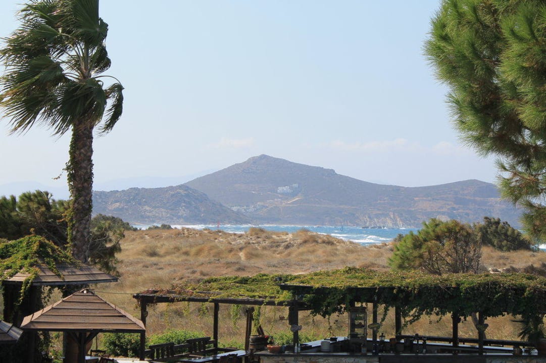 Blick beim Frühstück Alkyoni Beach Hotel