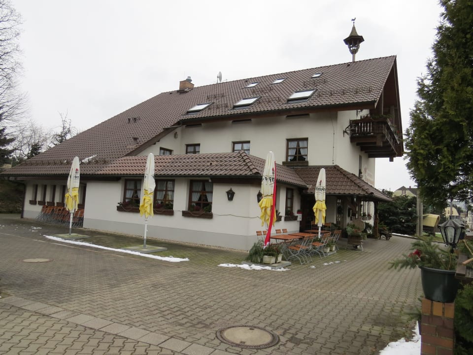Blick vom Parkplatz Hotel Almenrausch