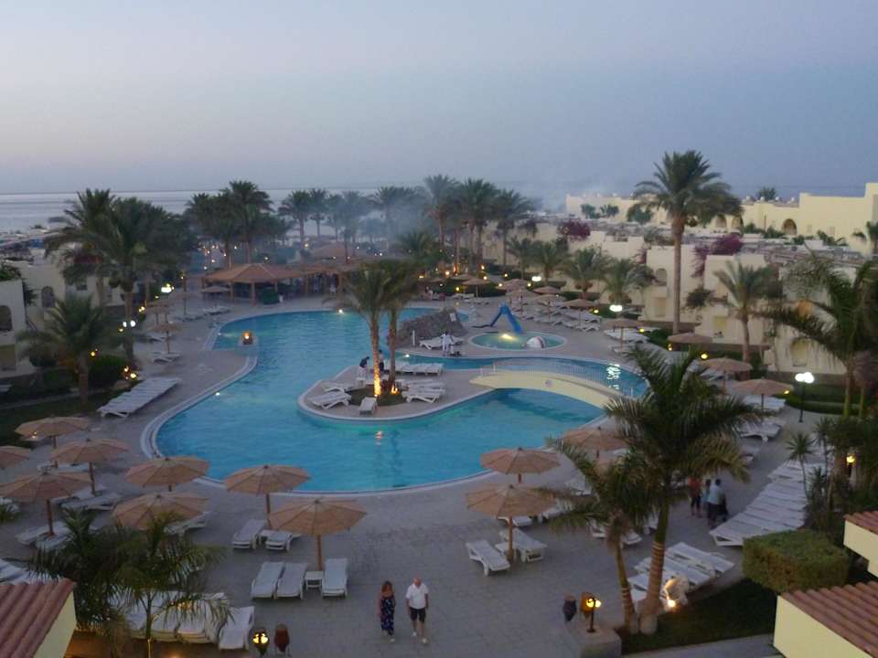 Ausblick aus dem Zimmer Palm Beach Resort