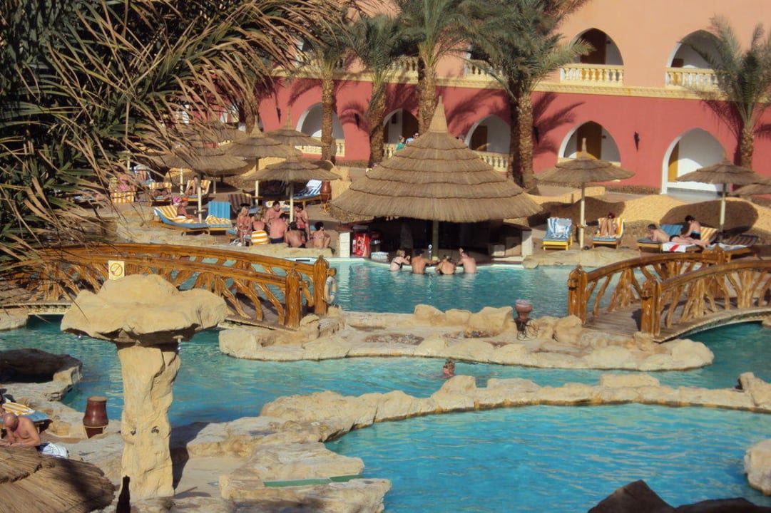 Ausblick von unserem Balkon Zimmer 627 Pickalbatros Alf Leila Wa Leila Resort - Neverland Hurghada