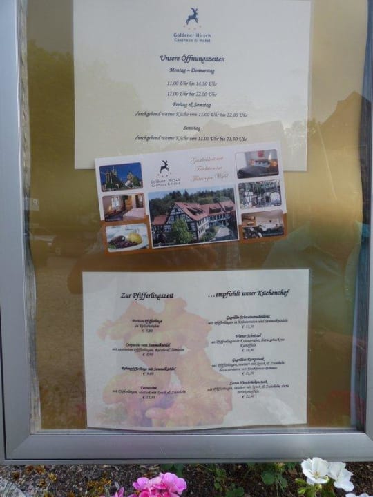 Infotafel Hotel & Gasthaus Goldener Hirsch