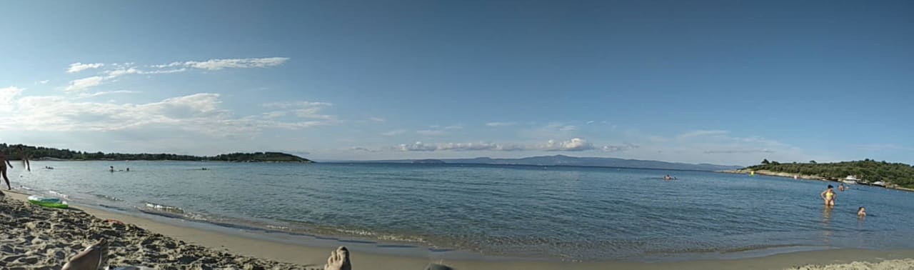 Plaża - zatoka Chrousso Hotel Chrousso Village