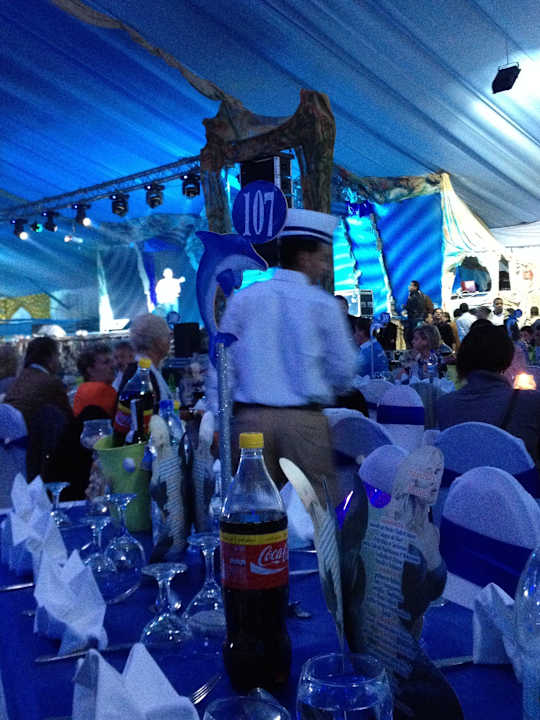 Sehr schöne Dekoration im Zelt an Silvester Pickalbatros Alf Leila Wa Leila Resort - Neverland Hurghada