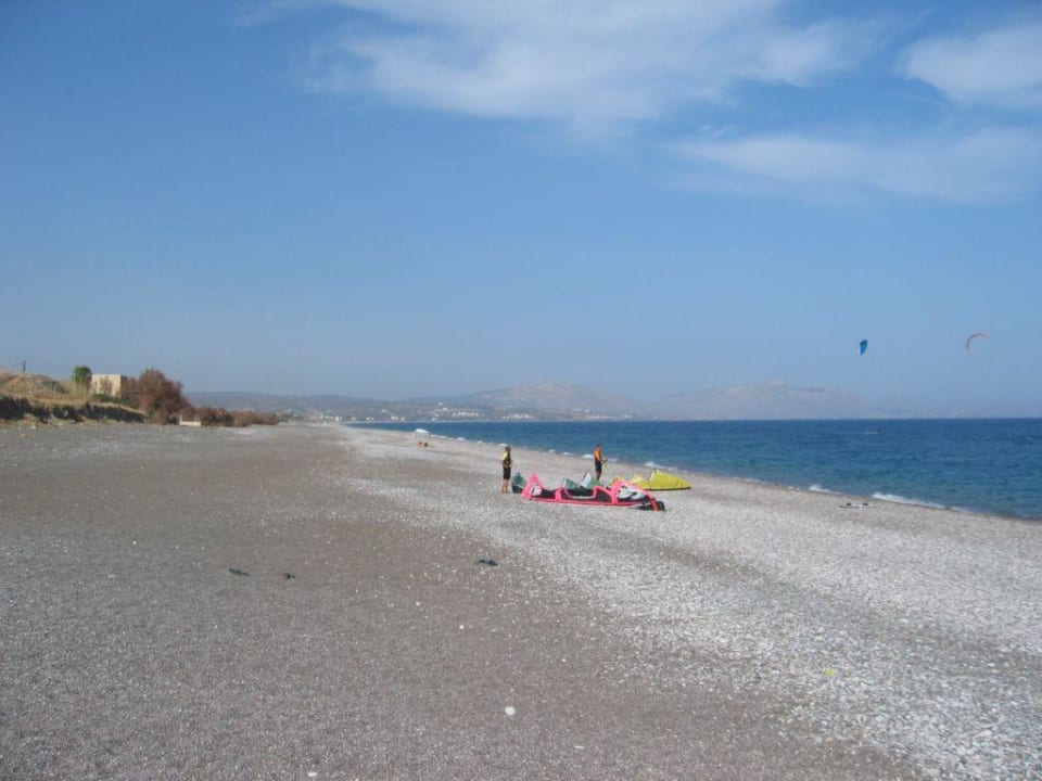 Strandblick von Genadi nach Kiotari Ekaterini Hotel