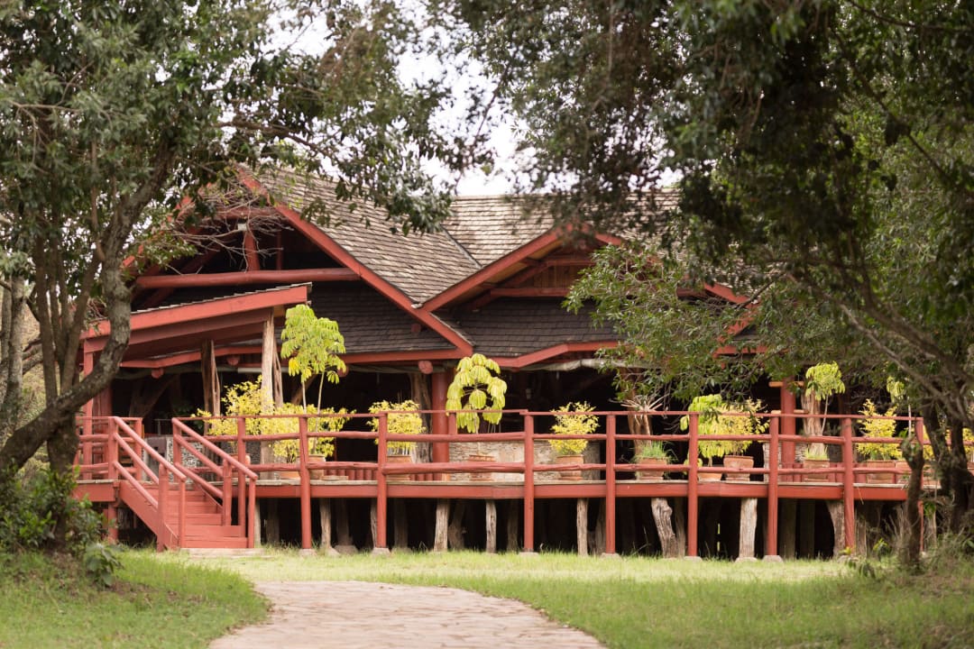Rezeption und Hauptgebäude Royal Mara Safari Lodge