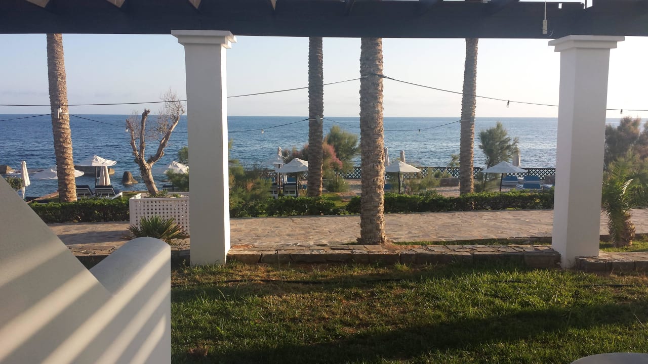 Ausblick aus unserem Zimmer! Minos Imperial Beach Resort Milatos Crete